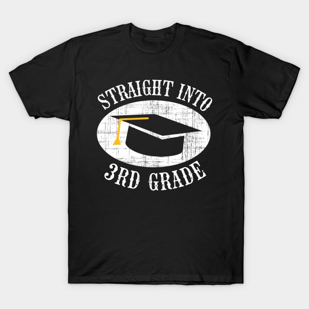 Straight Into 3rd Grade Back To School Gift T-Shirt by kateeleone97023